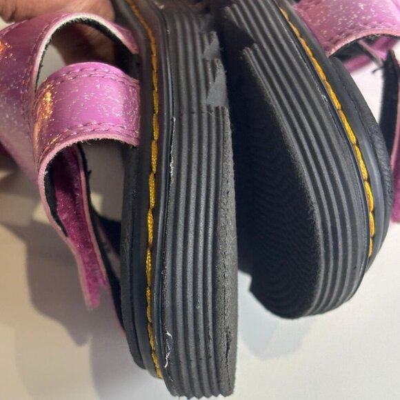 Dr.Martens Junior Klaire Unisex Glitter Sandals Pink Size 5 - Picture 8 of 10